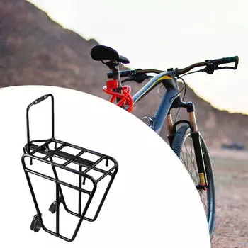 Передняя стойка для велосипеда, багажник для туристического велосипеда, вместимость 25 кг, горная корзина для