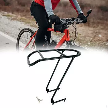 Передняя стойка для велосипеда, металлический багажник для велосипеда, складной 20-дюймовый чёрный