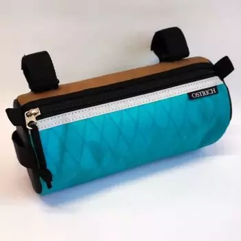 Передняя сумка POTARI Ostrich Light X Peacock/Brown