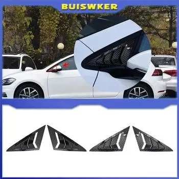 Передняя треугольная оконная жалюзи для VW Golf 7 MK7 MK7.5 2013-2019 Боковая шторка, накладка, наклейка, вентиляционное отверстие, карбоновый автомобильный аксессуар