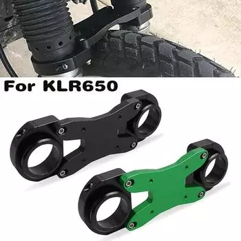Передняя вилка Brace для Kawasaki KLR650 KLR 650 2018-2025 2025 2025 2020 2019 Мотоцикл алюминиевый кронштейн вилка балансировка амортизатор зелёный