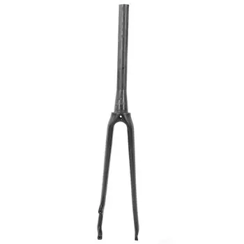 Передняя вилка из углеродного волокна 3K матовая верхняя труба дискового тормоза шоссейного велосипеда коническая труба быстросъемная
