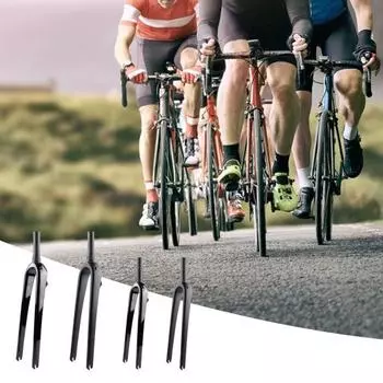 Передняя вилка из углеродного волокна для велосипеда, универсальная, для горного велосипеда, жесткая подвеска C