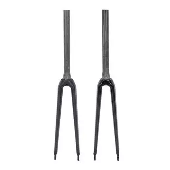 Передняя вилка велосипеда 700C Carbon Fiber C Brake Коническая трубка Быстросъемный ободной тормоз Удлиненный велосипед Жесткий 3K Texture Matte