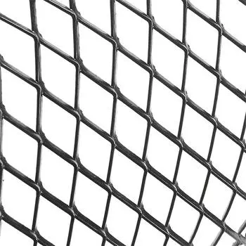 Передняя впускная решетка Алюминиевая ромбовидная сетка Тюнинговая решетка для автомобиля 12мм* 6мм Черная