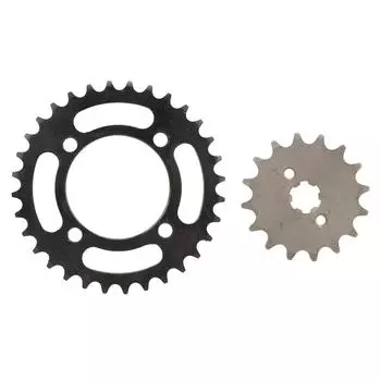 Передняя звездочка с шагом 420, задняя звездочка 16 зуб., комплект ведущей звездочки 32 зуб. для мотоцикла. Передняя звездочка 420, передняя звездочка 16 зуб., задняя звездочка 32 зуб.