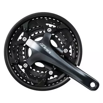 Передняя звездочка SHIMANO 175 мм, защита цепи 9S, в комплекте каретка, продается отдельно EFCR3030EX090C SORA (ДОРОГА) FC-R3030 503930T чёрный