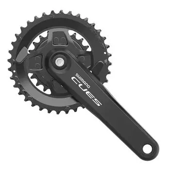 Передняя звездочка SHIMANO CUES с защитой цепи, шатун EFCU40002C06C FC-U4000-2, длина/170 мм, 40/26 зуб., 9/10/11 зуб.