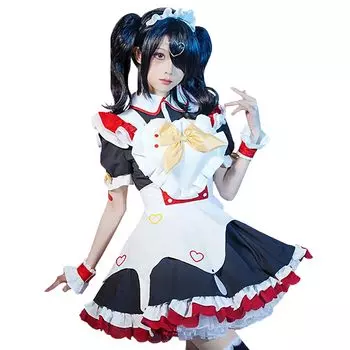 ПЕРЕДОЗИРОВКА НУЖДАЮЩЕЙСЯ ДЕВУШКИ Cho Косплей Горничная Одежда [время молочного] Аме-тян Тэн-тян (Аме-тян)