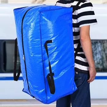 Передвижная упаковочная сумка большой вместимости с усиленными ручками, застежкой-молнией, прочная, несущая нагрузка, водонепроницаемая, универсальная.
