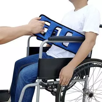 Передвижной ремень для перемещения пациентов пожилого возраста, подъемный слинг, вспомогательные средства для передвижения, вспомогательный подъемник, инвалидная коляска, кровать, подъемный ремень для кормления, медицинский 120*18cm синий