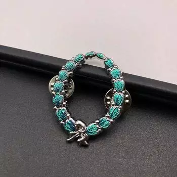 Перегравированная медаль Красного Креста Австро-Венгрии времен Второй мировой войны, брошь-подвеска с дубовым венком, иностранная медаль, аксессуары-подвеска