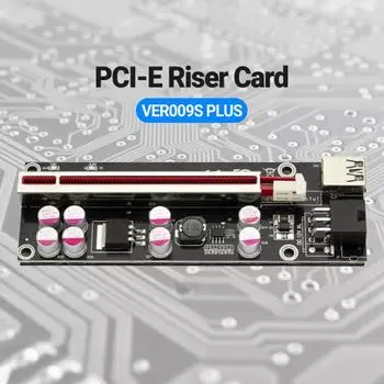 Переходная карта PCI-E USB 3 VER009S PLUS 6-контактный PCI-E 1X–16X Удлинительный кабель для видеокарты