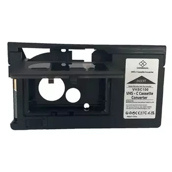 Переходник Адаптер для ленты VHS-C Адаптер для кассет VHS-C Видеокассеты половинного размера чёрный