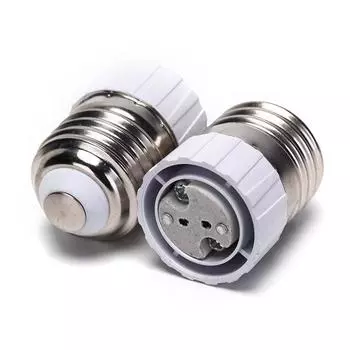 Переходник цоколя E27 на Mr16, адаптер цоколя лампы E27, винтовой цоколь E27 на Gu5.3 G4 белый