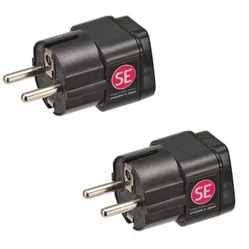 Переходник для экономичного набора из 2 электронных вилок типа SE для путешествий за рубежом, (тип SE+) РВ-ПС03