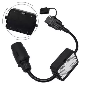 Переходник для фонарей прицепа, европейский круглый 7-контактный разъем на 4-контактный плоский штыревой разъем, адаптер для стоп-сигналов прицепа CHINA