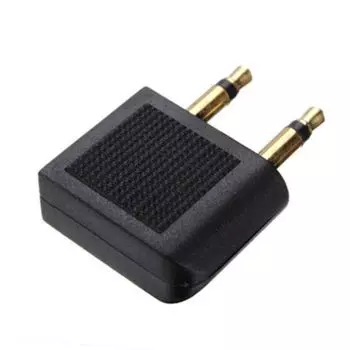 Переходник для наушников в самолете, двойной разъем для путешествий, Senka Aircraft Audio Jack Conversion, адаптер для преобразования, штекер для адаптера в самолете,