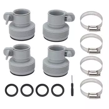 Переходник для шланга типа B с хомутом Замена для резьбовых насосов Intex FIT ARU Тип B Зажим для бассейна