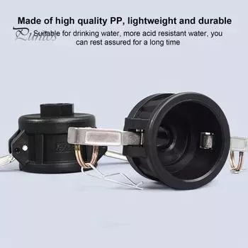 Переходник для сумки IBC на галлон, 2-дюймовые фитинги Camlock для резервуара для воды с резьбой 3/4 дюйма, быстрый соединитель, переходник для сливного садового шланга, садовые принадлежности A