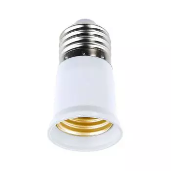 Переходник для светодиодной лампы с цоколя E27 на E27 One Size белый