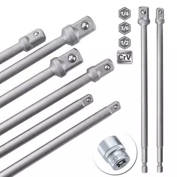 Переходник для удлинителя шестигранного хвостовика в квадратный гнездо для электрического ключа-удлинителя