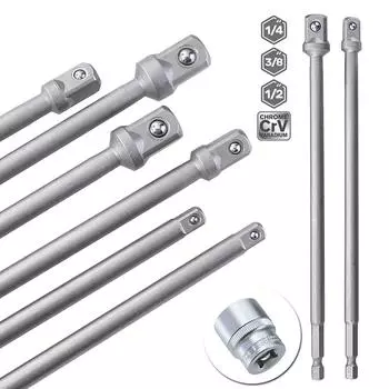 Переходник для удлинителя шестигранного хвостовика в квадратный гнездо для электрического ключа-удлинителя 6.35mm