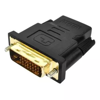 Переходник DVI-D 24+1-контактный «папа» на HDMI 19-контактный «мама» для монитора/телевизора высокой четкости