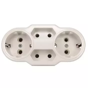 Переходник европейского типа с 1 на 4 розетки, стандарт ЕС-Германия, адаптер питания, розетка 16 А, дорожный зарядный адаптер