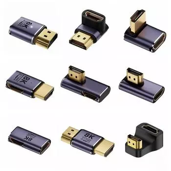 Переходник HDTV между мужчинами и женщинами 8K 60 Гц AF-AM HD 2.1 Разъем HDMI-совместимый преобразователь