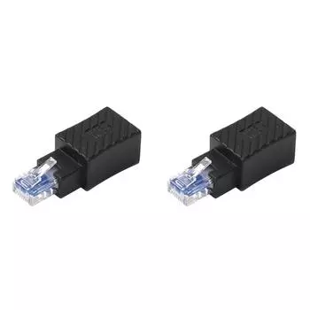 Переходник конвертера RJ45 «папа-мама» Сетевой разъем локальной сети (Прямо)