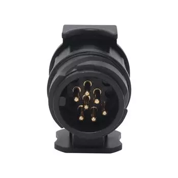 Переходник прицепа с 13-контактного на 7-контактный Адаптер для буксировки — простое и надежное соединение для вашего прицепа чёрный