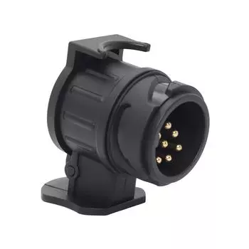 Переходник прицепа с 13-контактного на 7-контактный Адаптер для буксировки — простое и надежное соединение для вашего прицепа чёрный