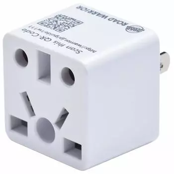 Переходник ROAD WARRIOR для Японии, адаптер-переходник типа A, совместимый с вилкой BF C SE O O2 B3 CB, сертифицированный продукт PSE, белый RWG111WH Ren!против