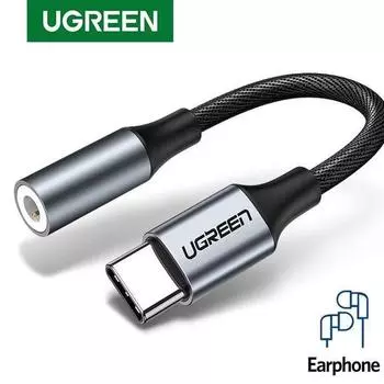 Переходник Ugreen с разъёма 3.5 мм на Type-C