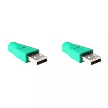 Переходник USB 2.0 типа A «папа» на «мама» PS2 для клавиатуры ПК и мыши