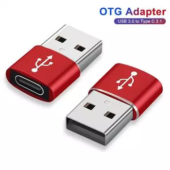 Переходник USB OTG «папа» на «мама» типа C, кабель-адаптер типа C для Nexus 5x6p Oneplus 3 2 USB-C, зарядное устройство для передачи данных Type C to USB красный