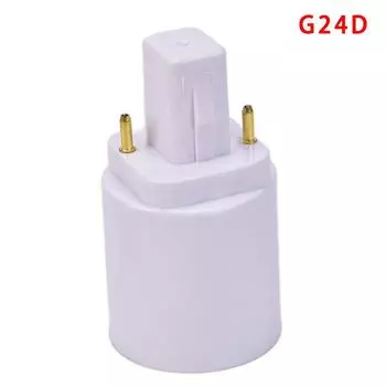 Переходники с цоколя G24 на E27 для лампочек, цоколь для лампочек, конвертер для галогенных ламп