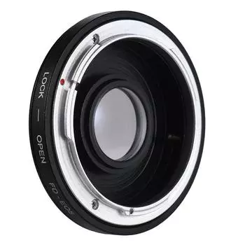Переходное кольцо крепления объектива FD-EOS + оптическое стекло для Canon 450D 50D 5D 5D2