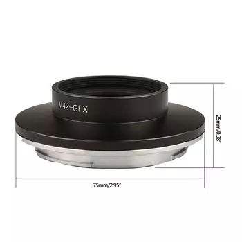 Переходное кольцо M42-GFX для объектива с креплением M42 на крепление Fujifilm GFX G для среднеформатной камеры Fuji GFX50S GFX50R GFX100