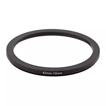 Переходное кольцо NinoLite Step Down Ring 82 мм 72 мм из алюминиевого сплава для объектива камеры, черное (Шаговое кольцо)