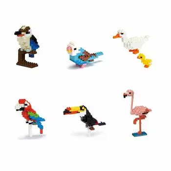 [Переиздание] [Ограниченный зарубежный тираж] Набор Nanoblock Mini Collection Series Bird A002
