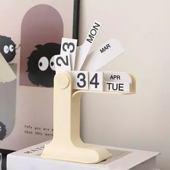 Перекидной вечный календарь 2024-2025 Пластиковый настольный календарь на месяц, на неделю, органайзер, ежедневное расписание чёрный