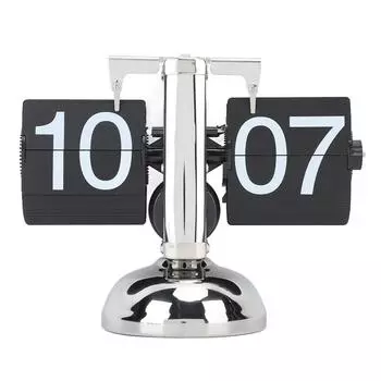 Перекидные часы с большим числом на батарейках из нержавеющей стали 304, настольные ретро-перекидные часы для дома