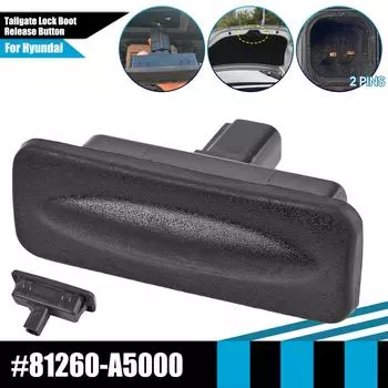 Переключатель багажника, задняя дверь, внешняя ручка, кнопка освобождения багажника 81260A5000 81260-A5000 для Hyundai Elantra GT I30 Kia Ceed 2013-2018 чёрный