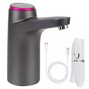 Переключатель для питьевой воды из бутылки Интеллектуальное сенсорное управление Автоматический дозатор питьевой воды Зарядка через USB Электрический водяной насос Кнопка Диспенсер для питьевой воды 1pcs