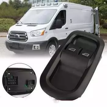 Переключатель двойного окна боковой двери водителя для Ford Transit MK8 1791339 Custom 2014 чёрный