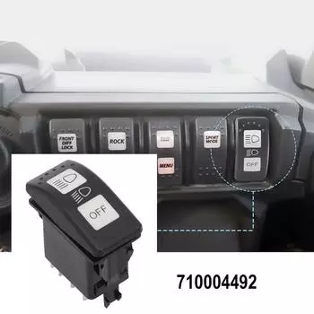 Переключатель фар Blue Light для Can Am для Maverick X3 для Maverick X3 для Defender HD10 для Traxter HD8 Пластиковые автомобильные аксессуары CHINA