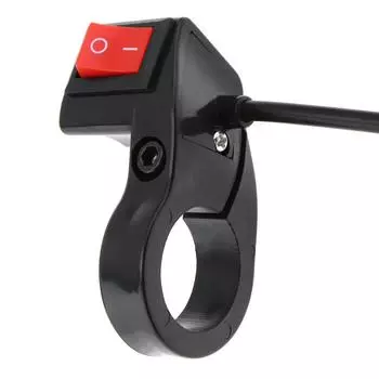 Переключатель фар мотоцикла Аксессуары для мотоциклов ВКЛ и ВЫКЛ Разъем пламегасителя Кнопочный переключатель для мотоцикла Универсальный