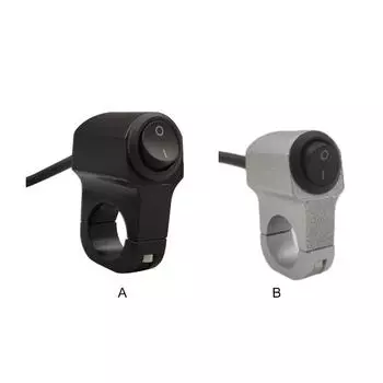 Переключатель фар на руль мотоцикла, модифицированный, модернизированный, универсальный, сменный, противотуманный, часть включения-выключения мотоцикла чёрный